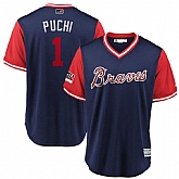 Braves 1 Ozzie Albies Puchi Navy 2018 Players Weekend Stitched Jersey Dzhi,baseball caps,new era cap wholesale,wholesale hats